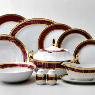 Сервиз столовый Мантия Бордо 6/28 Луиза