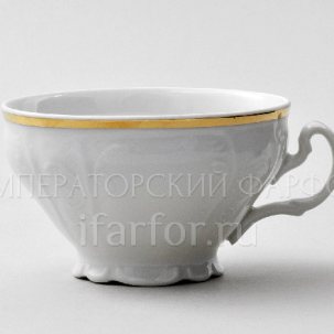 Чашка чайная Бернадотт Белый узор Бернадотт