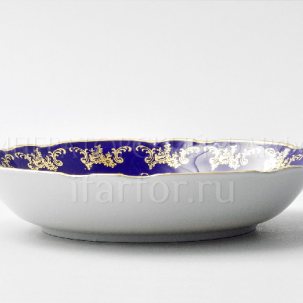 Салатник Золотая роза Кобальт Констанция