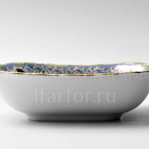 Салатник квадратный Охота Зеленая STERNE PORCELAN 250 мм.