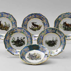 Набор розеток Охота Зеленая 6/6 Корона