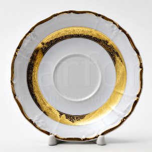 Блюдце Золотая лента Мария Луиза