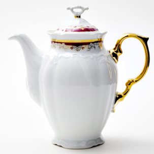 Кофейник Красная лилия Мария Луиза