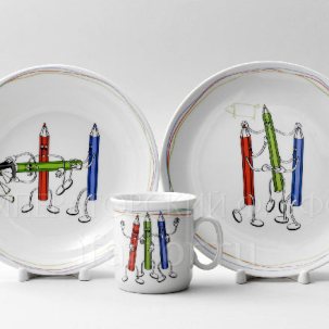 Комплект детский в подарочной коробке Карандаши 1/3 THUN