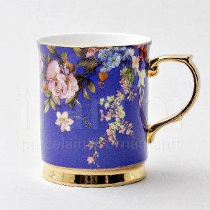Кружка Flower синий Royal Classics 400 мл.