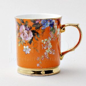 Кружка Flower оранжевый Royal Classics 400 мл.
