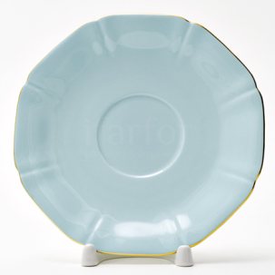 Блюдце чайное Времена года. Голубой Queens crown