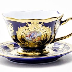 Чашка с блюдцем чайная Влюбленная пара 1/2 Royal Classics