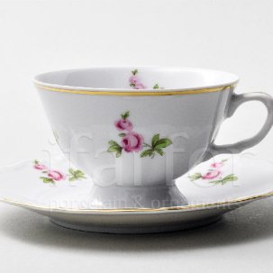 Чашка с блюдцем чайная Мейсенский букет 1/2 Repast