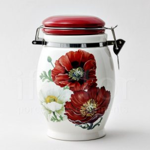 Банка для сыпучих продуктов Маки Royal Classics 115 x 175 мм.