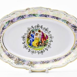 Блюдо овальное Мадонна Перламутр Мария-Тереза Овальное