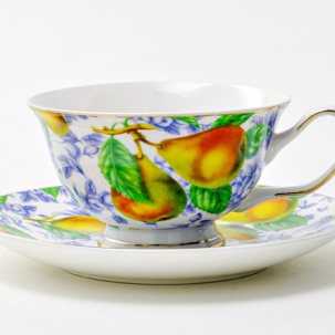 Чашка с блюдцем чайная Груша 1/2 Royal Classics