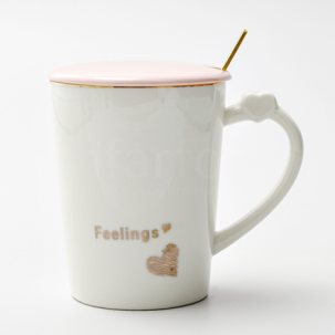 Кружка с крышкой и ложкой Feelings Royal Classics