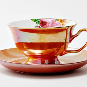 Чашка с блюдцем чайная Flower 6 1/2 Royal Classics 200 мл.