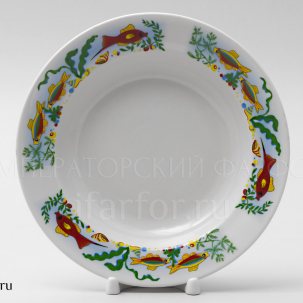 Тарелка глубокая Аквариум