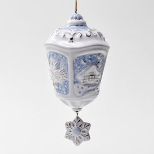 Елочная игрушка Фонарик рельефный