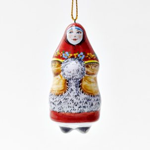 Елочная игрушка Боярышня