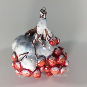 Елочная игрушка Гроздь рябины