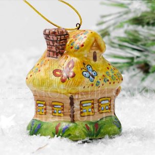 Елочная игрушка Избушка Избушка. Лето