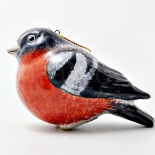 Елочная игрушка Снегирь большой