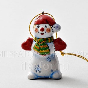 Елочная игрушка Снеговик