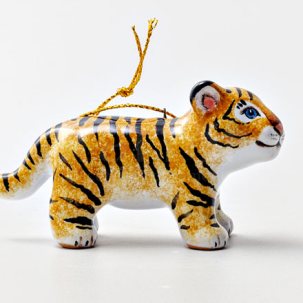 Елочная игрушка Тигренок стоящий
