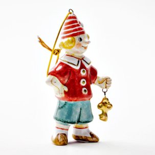 Елочная игрушка Золотой ключик. Буратино с ключиком 1