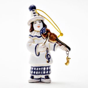 Елочная игрушка Золотой ключик. Пьеро с ноткой 1