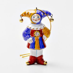 Елочная игрушка Золотой ключик. Шут с бубенчиками