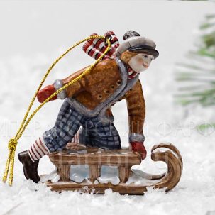 Елочная игрушка Кай Снежная королева. Кай