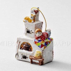 Елочная игрушка Печка