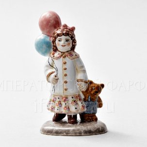 Скульптура Девочка с воздушными шариками