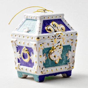 Елочная игрушка Сундучок Сказка о царе Салтане. Сундучок