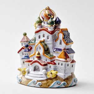 Елочная игрушка Остров Дивный град Сказка о царе Салтане. Остров Дивный град