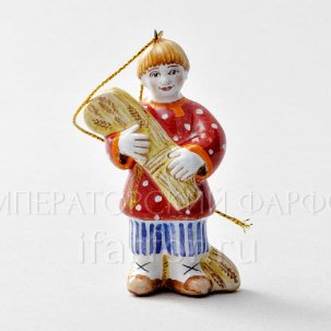 Елочная игрушка Мальчик со снопом
