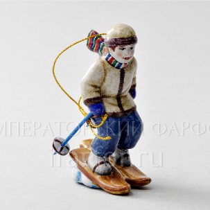 Елочная игрушка Маленький лыжник Маленький лыжник 1