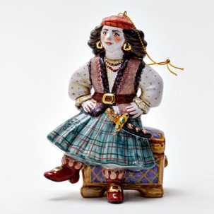 Елочная игрушка Маленькая разбойница Снежная королева. Маленькая разбойница