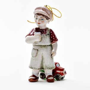 Елочная игрушка Мальчик с мороженым