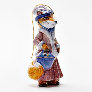 Елочная игрушка Золотой ключик. Лиса Алиса