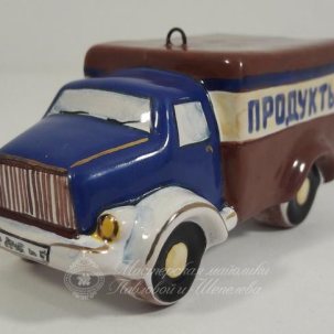 Елочная игрушка Грузовая машина 72 x 35 мм.
