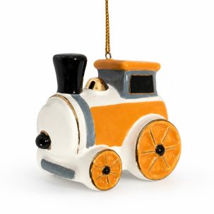 Елочная игрушка Паровозик малый 45 x 60 мм.