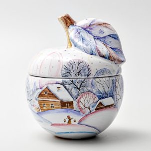 Шкатулка Шкатулка-яблоко Зима