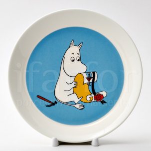 Тарелка Муми-тролль (бирюзовая)