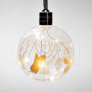 Елочная игрушка Светящийся шар LED В лесу Muurla