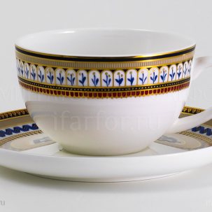 Чашка с блюдцем чайная Неаполь 1/2 Royal Aurel