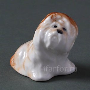 Скульптура Болонка Рыжая