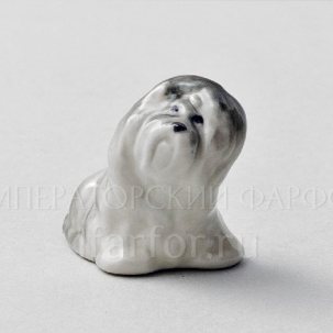 Скульптура Болонка Серая