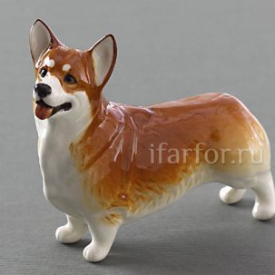 Скульптура Вельш-корги рыжая