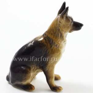 Скульптура Немецкая малая овчарка Коричневая