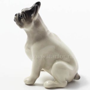 Скульптура Французский большой бульдог Белый